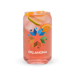 Oklahoma Logo 16-ounce Glass