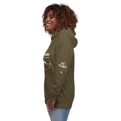 Hoodie with the official Oklahoma Fishing Trail logo on the front and 
