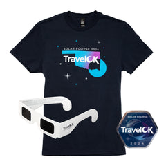 TravelOK Eclipse Bundle. Items in this photo are not to scale.