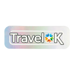 Holographic TravelOK Sticker