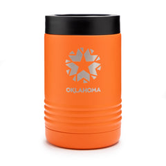 Oklahoma Logo Regular Fit Can Cooler in Orange