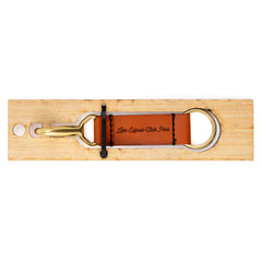 Arrowhead State Park Leather Keychain with Sasquatch design on the other side.