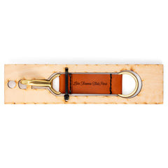 Arrowhead State Park Leather Keychain with Sasquatch design on the other side.