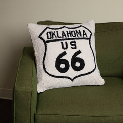 Oklahoma Route 66 Hook Pillow