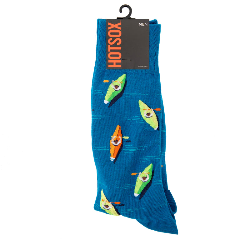 Men's Crew Socks with Outdoor Scenes