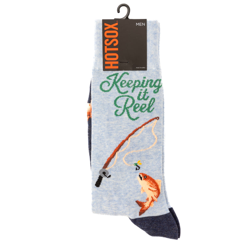 Men's Crew Socks with Outdoor Scenes