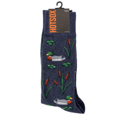 Men's Crew Socks with Outdoor Scenes