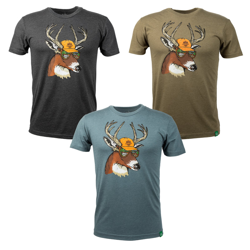 Oklahoma State Parks Huck the Buck Short Sleeve T-Shirt by Wild Tribute