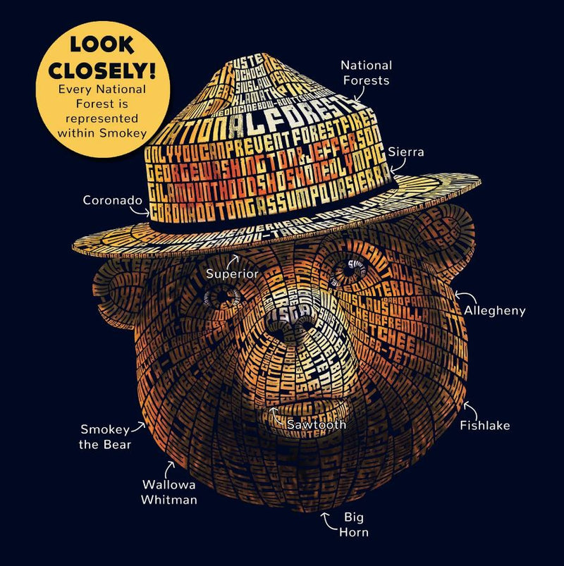 Oklahoma State Parks Smokey Bear T-Shirt by Wild Tribute
