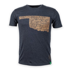 Oklahoma State Parks Typography T-Shirt by Wild Tribute