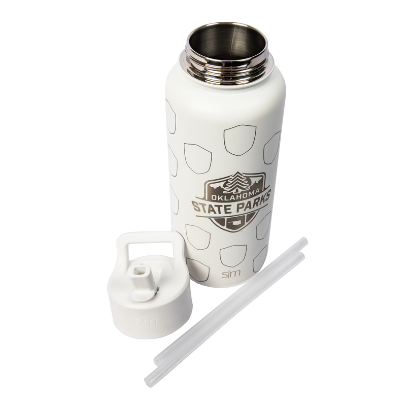 Oklahoma State Park Water Bottle Tracker with Stickers