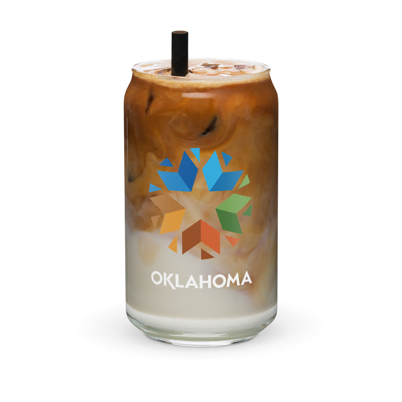 Oklahoma Logo 16-ounce Glass