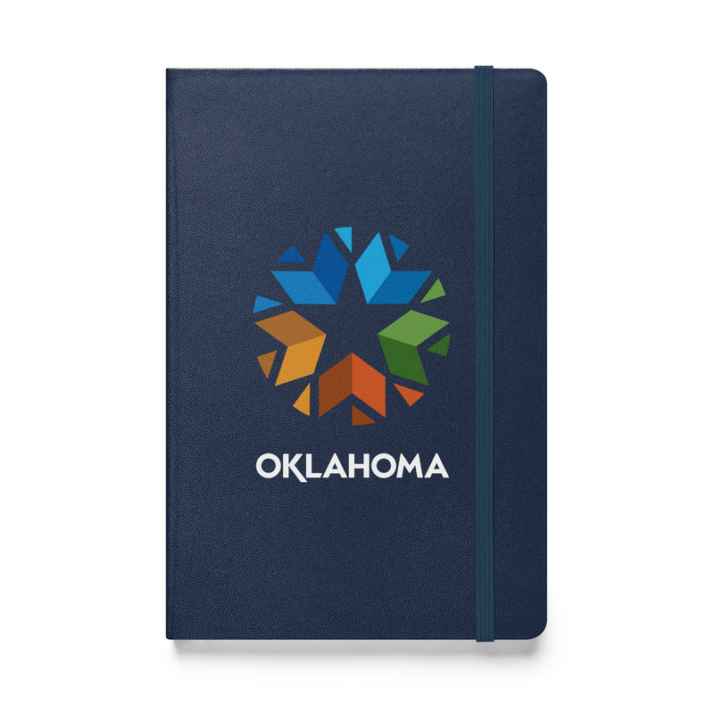 Black Bound Hardcover Oklahoma Logo Notebook