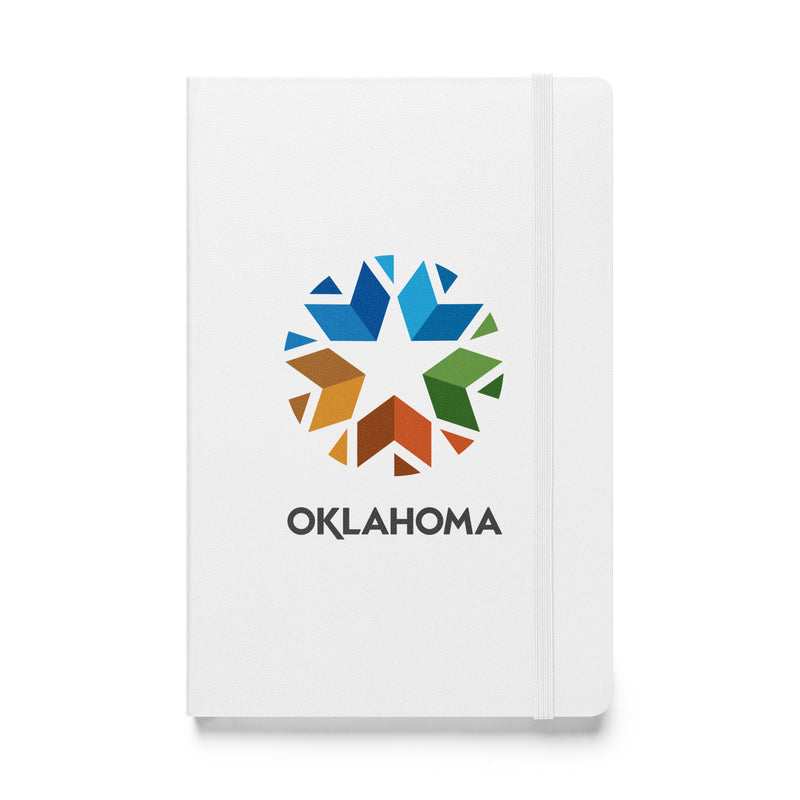 Black Bound Hardcover Oklahoma Logo Notebook