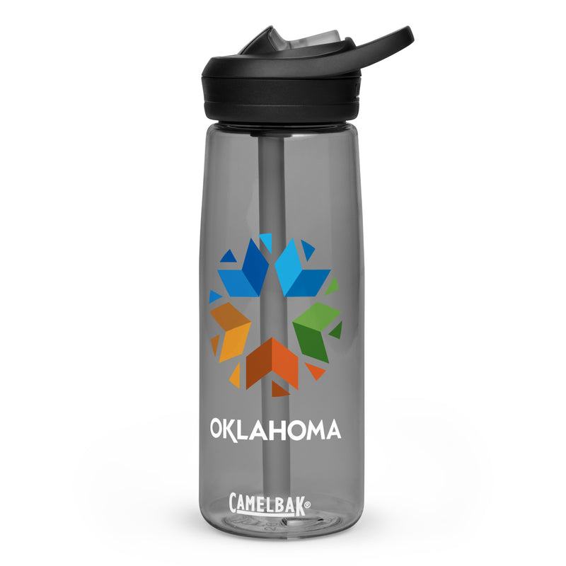 Charcoal Grey Oklahoma Logo CamelBak Water Bottle 