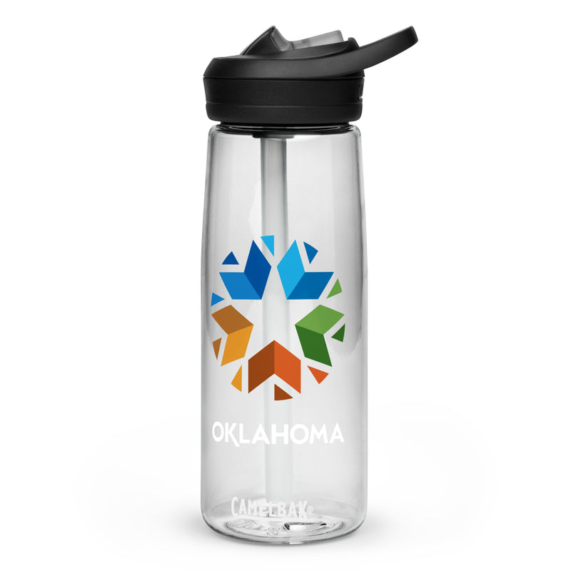 Charcoal Grey Oklahoma Logo CamelBak Water Bottle 