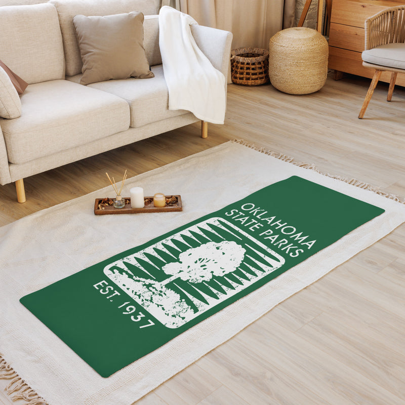 Oklahoma State Parks Vintage Logo Yoga Mat