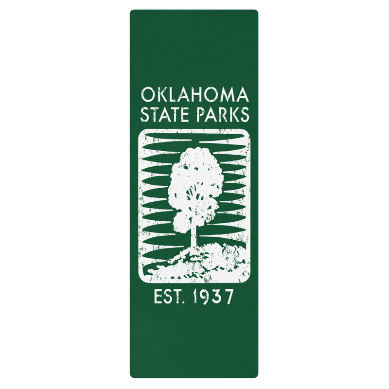 Oklahoma State Parks Vintage Logo Yoga Mat
