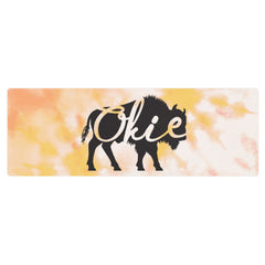 Okie Bison Sunset Tie Dye Yoga Mat