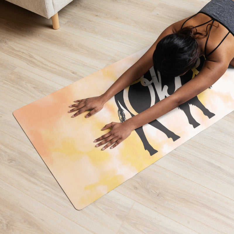 Okie Bison Sunset Tie Dye Yoga Mat