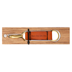 Arrowhead State Park Leather Keychain with Sasquatch design on the other side.