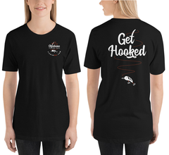 Double-sided Oklahoma Fishing Trail t-shirt in black.