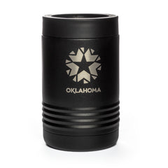 Oklahoma Logo Regular Fit Can Cooler in Black