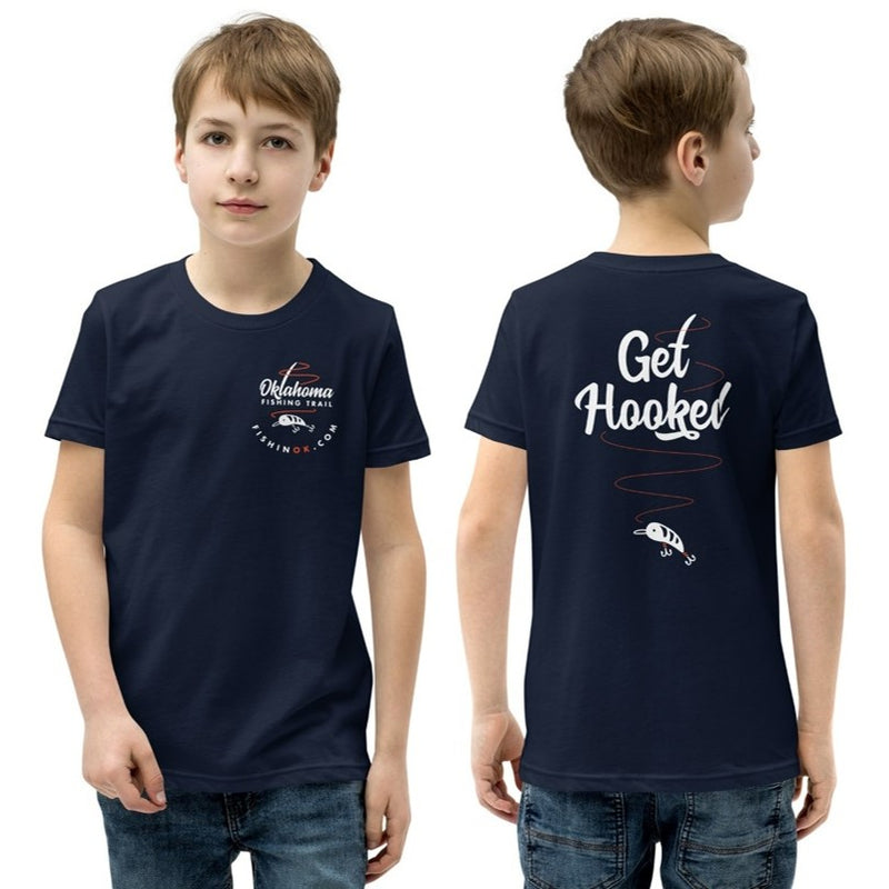 Oklahoma Fishing Trail - Youth Short Sleeve T-Shirt