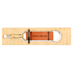 Arrowhead State Park Leather Keychain with Sasquatch design on the other side.