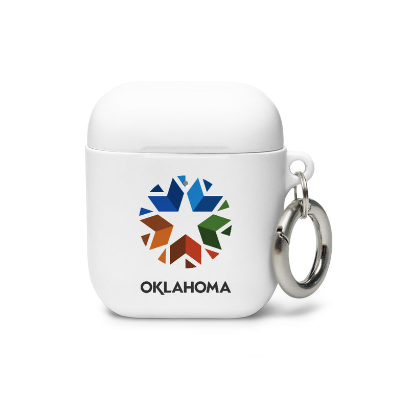 Oklahoma Logo AirPods Case - White