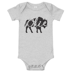 Okie Bison - Baby Short Sleeve Onesie