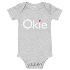 Okie Heart Baby Onesie in Black