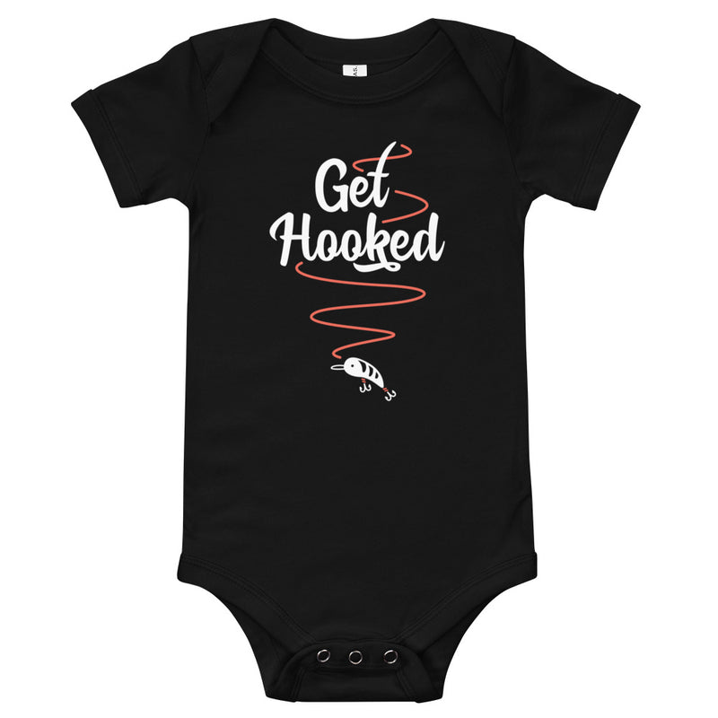 "Get Hooked" Oklahoma Fishing Trail Baby Onesie