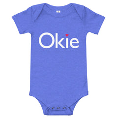 Okie Heart Baby Onesie in Black