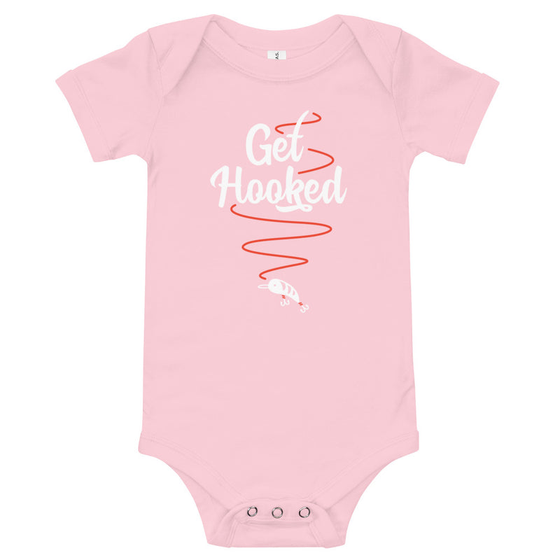 "Get Hooked" Oklahoma Fishing Trail Baby Onesie