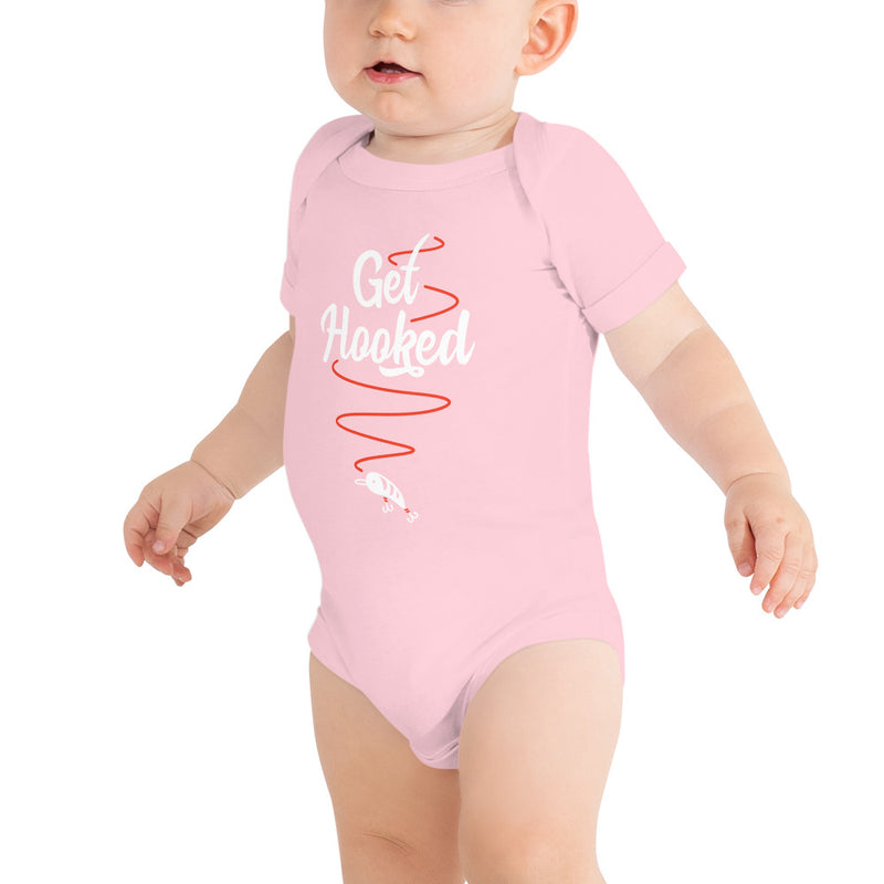 "Get Hooked" Oklahoma Fishing Trail Baby Onesie