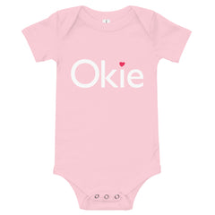 Okie Heart Baby Onesie in Black