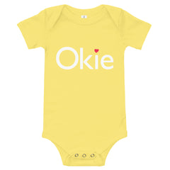 Okie Heart Baby Onesie in Black