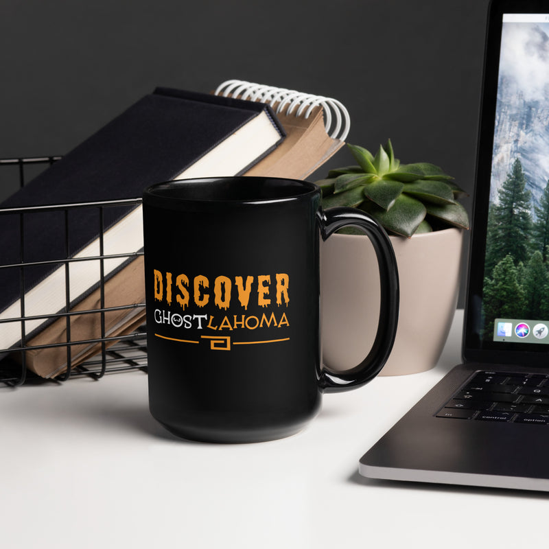 Discover Ghostlahoma Glossy Mug, 11 oz