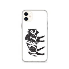 Okie Bison - Regular iPhone Case (White)