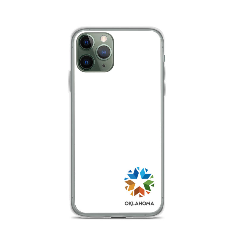 Minimal Oklahoma Logo - Regular iPhone Case (White)