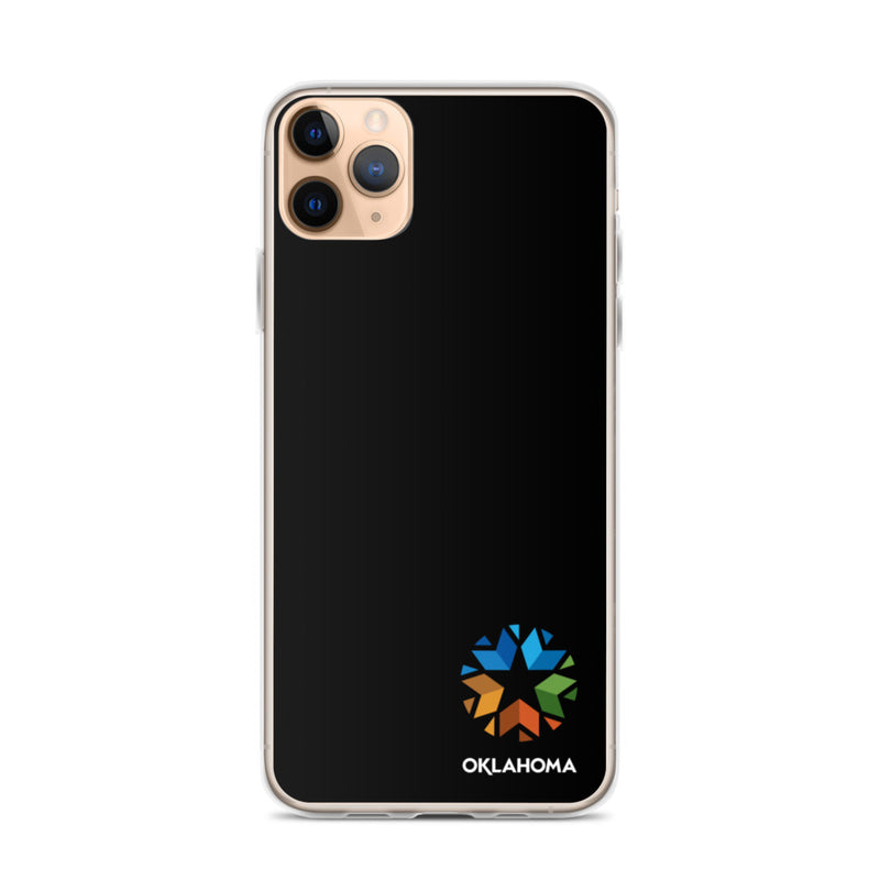 Minimal Oklahoma Logo - Regular iPhone Case (Black)