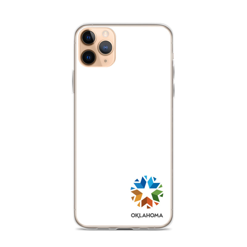 Minimal Oklahoma Logo - Regular iPhone Case (White)