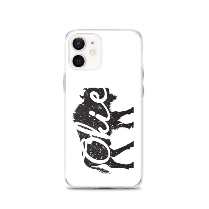 Okie Bison - Regular iPhone Case (White)
