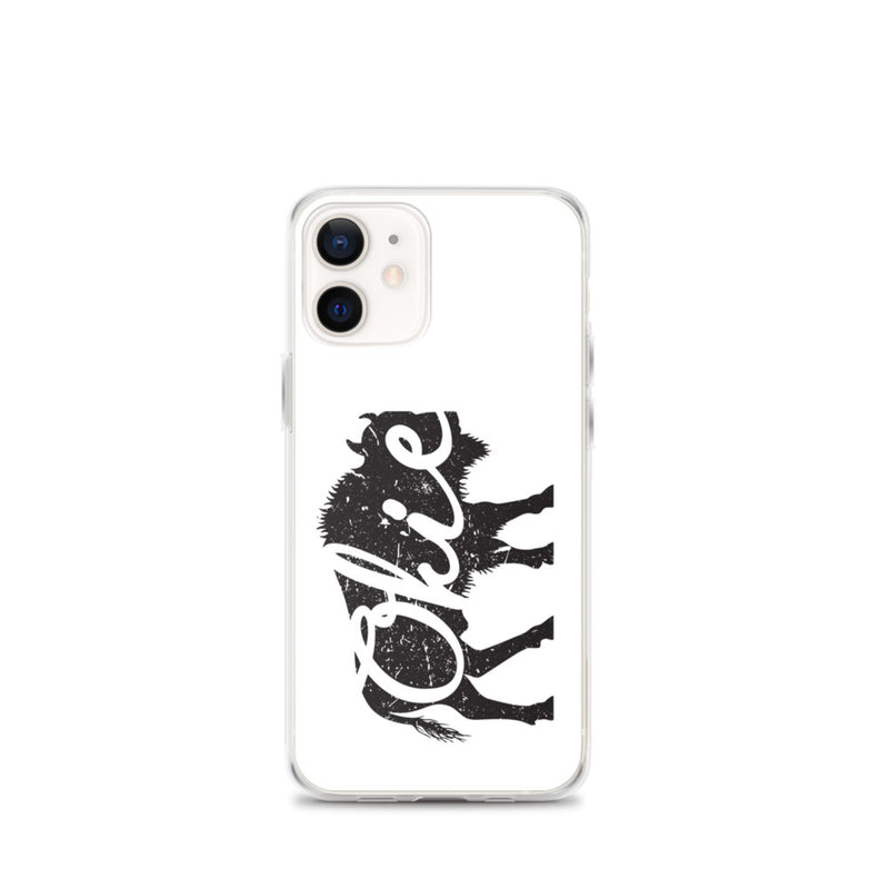 Okie Bison - Regular iPhone Case (White)
