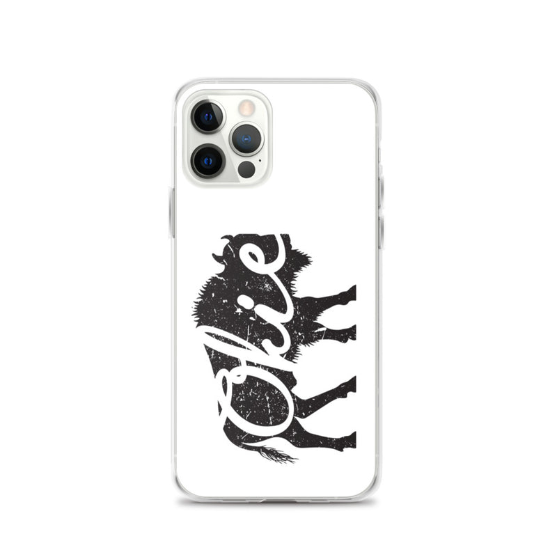 Okie Bison - Regular iPhone Case (White)