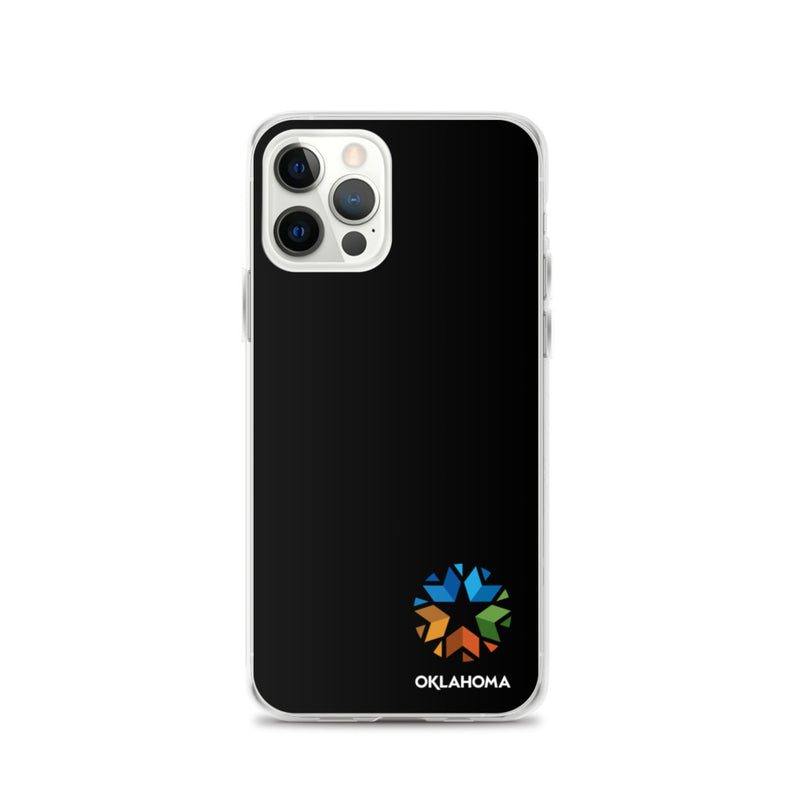 Minimal Oklahoma Logo - Regular iPhone Case (Black)