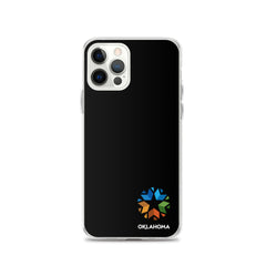 Minimal Oklahoma Logo - Regular iPhone Case (Black)