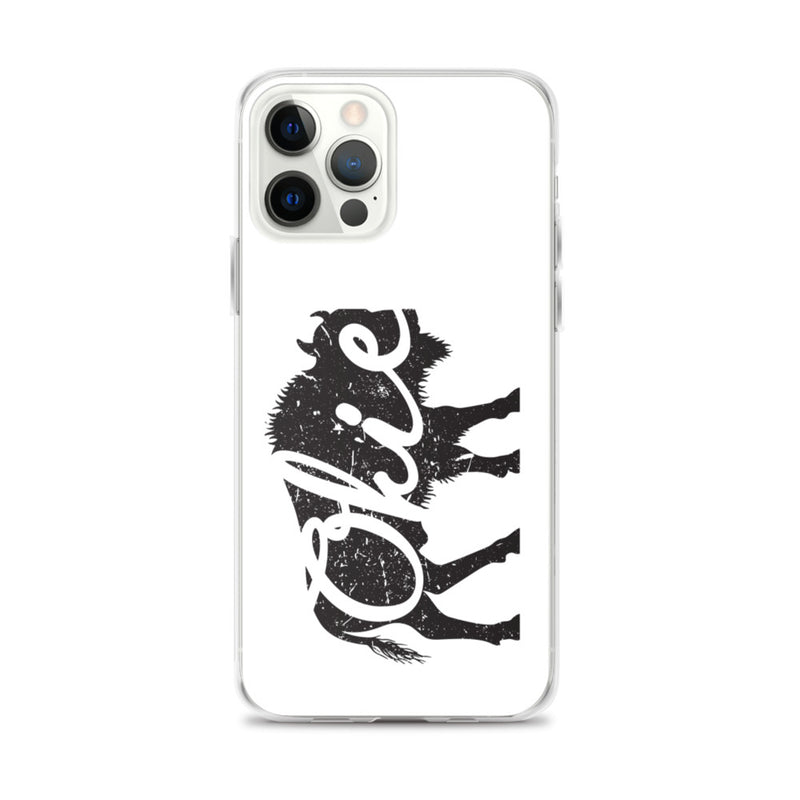 Okie Bison - Regular iPhone Case (White)