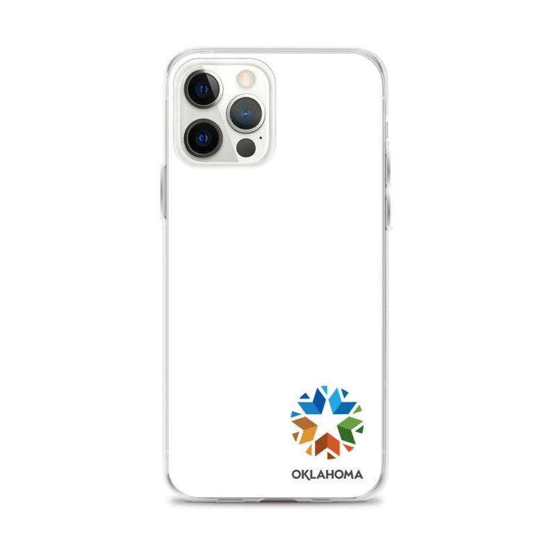 Minimal Oklahoma Logo - Regular iPhone Case (White)